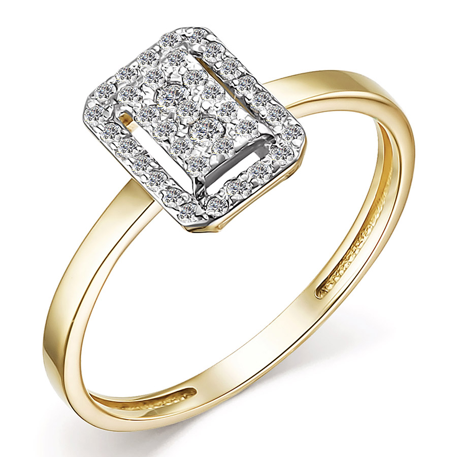 Кольцо, золото, бриллиант, 15252-300